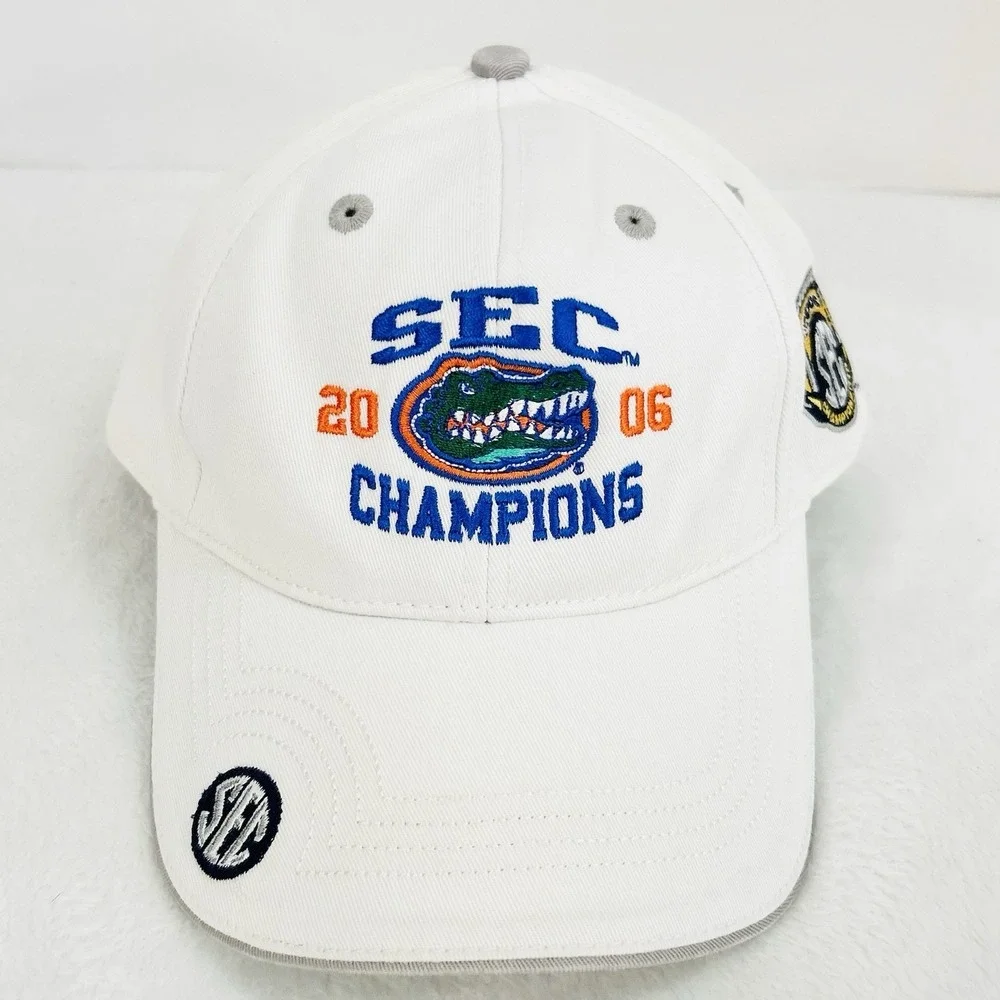 Florida‎ Gators The Game 2006 SEC Champs Hat Cap Adjustable Strap White NCAA